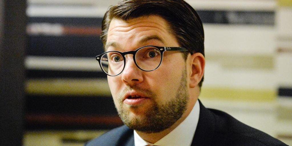 Sverigedemokraternas Jimmie Åkesson leder ett parti som nu är största partiet inom LO-kollektivet. Arkivbild.