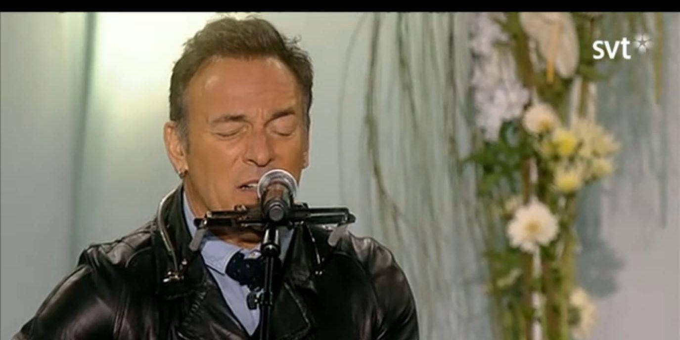 Bruce Springsteen medverkade i minneskonserten i Oslo.