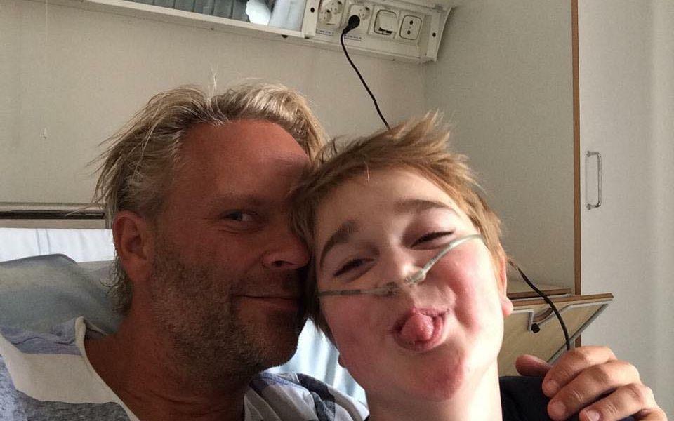 Jonathan Ivarsson fick diagnosen lungfibros som sexåring. Det blev massor av tid på sjukhus för familjen. Bild: Privat.