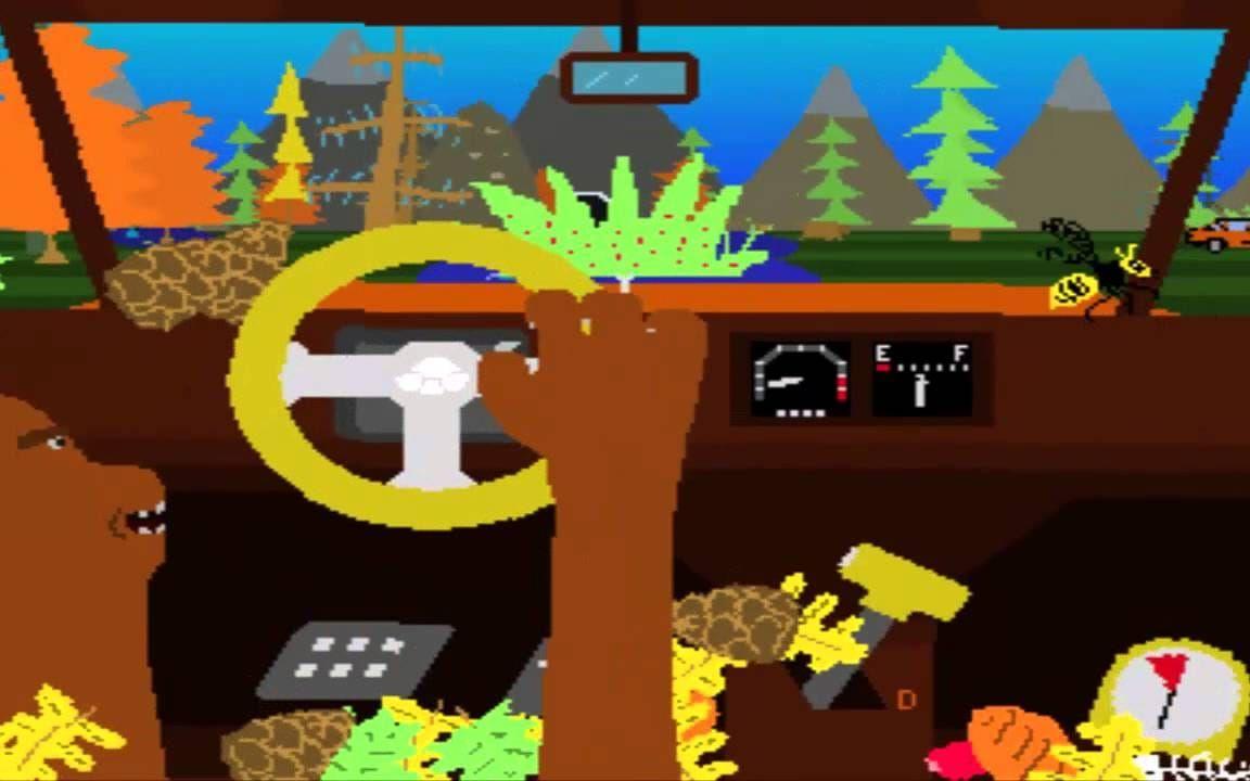 <strong>Enviro-Bear 2000 (2009)</strong> Spelet hävdar att det är det mest verklighetstrogna simulatorn av en björn som kör bil. Det tvivlar vi inte på för hur ska vi någonsin kunna jämföra?