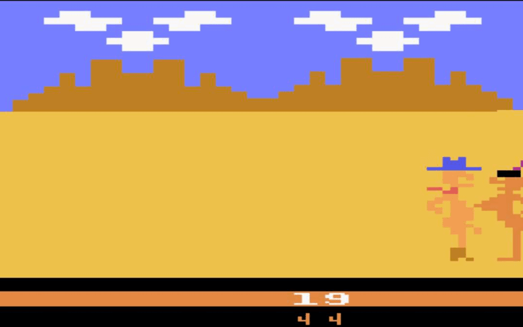 <strong>Custer’s Revenge (1982)</strong> Osmakliga spelidéer fanns redan på tiden när Atari 2600 dominerade tv-spelsvärlden. Grafiken på Custer’s Revenge – en anspelning på General Custer från amerikanska inbördeskriget – må inte imponera i sin detaljrikedom, men det går ändå inte ta miste på vad som försegår på skärmen. Spelet fick massiv kritik när det släpptes då det mer eller mindre bara går ut på att sexuellt våldföra sig på indiankvinnor och dyker fortfarande upp i diskussioner om videospelsvåld. Uppmärksamheten gjorde ändå att det såldes i 80.000 exemplar