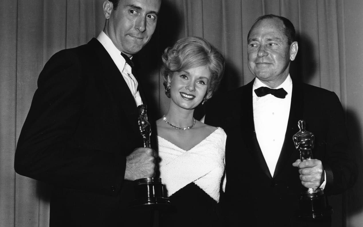 Första Grammygalan hölls i maj 1959. Vinnare: Henry Mancini (till vänster) för albumet The Music from Peter Gunn. Foto: TT