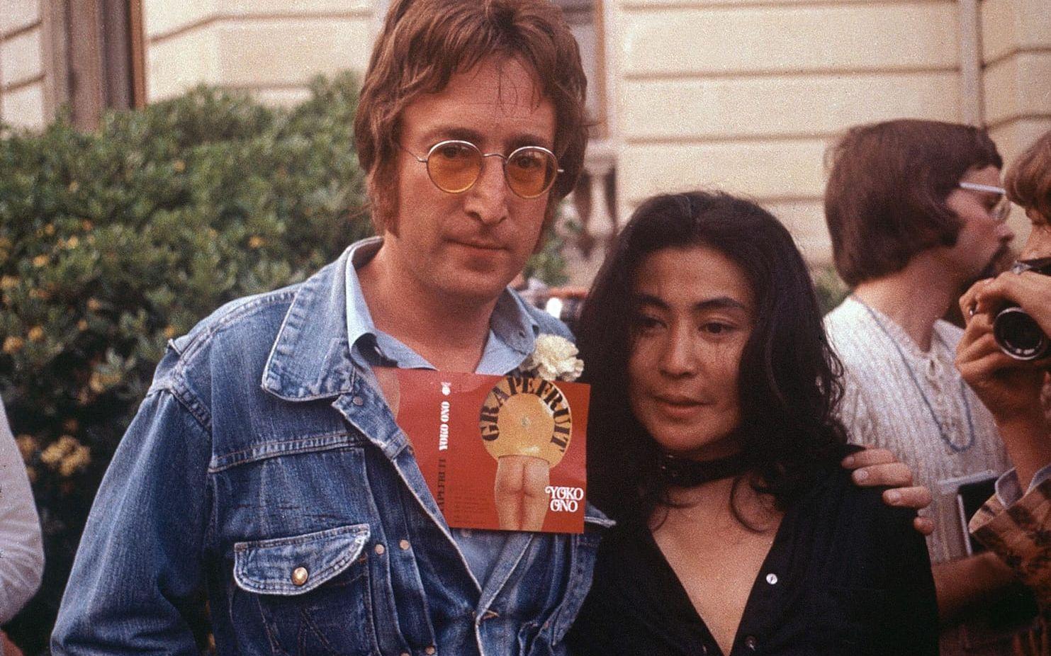 1982. John Lennon och Yoko Ono för albumet Double Fantasy. Foto: TT