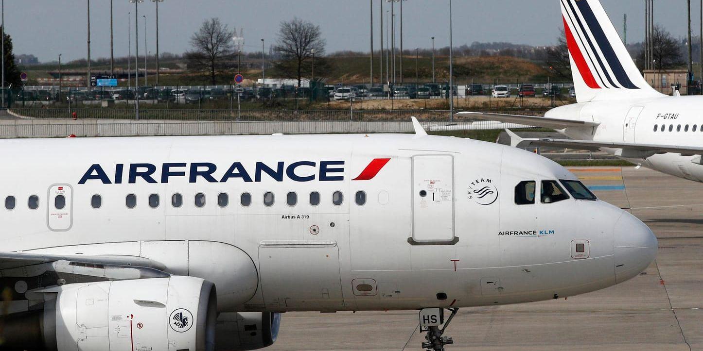 Fler reste med Air France-KLM under fjärde kvartalet i fjol. Arkivbild.