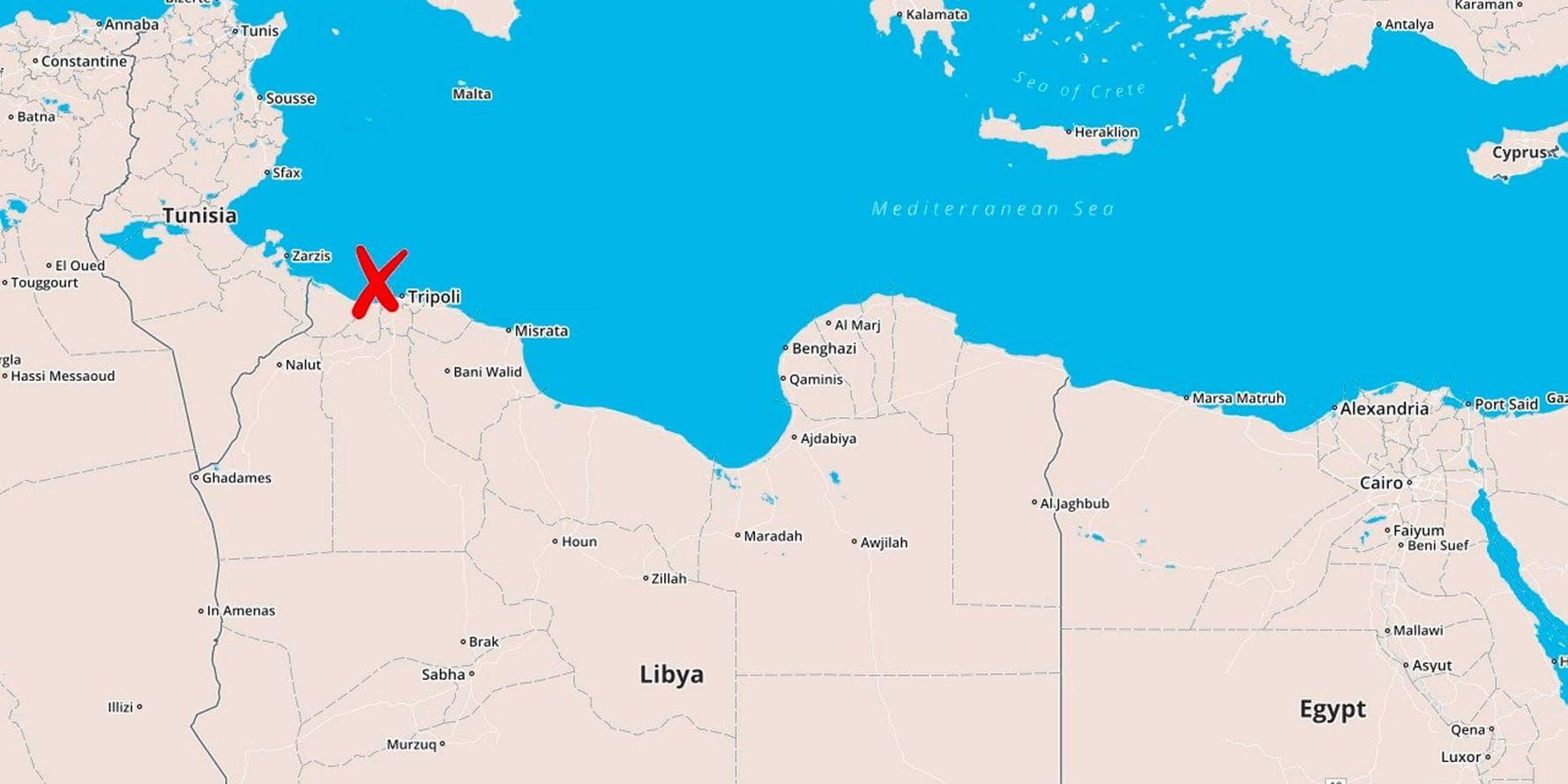Omkring 250 migranter befaras omkomna på Medelhavet, utanför Libyens kust.