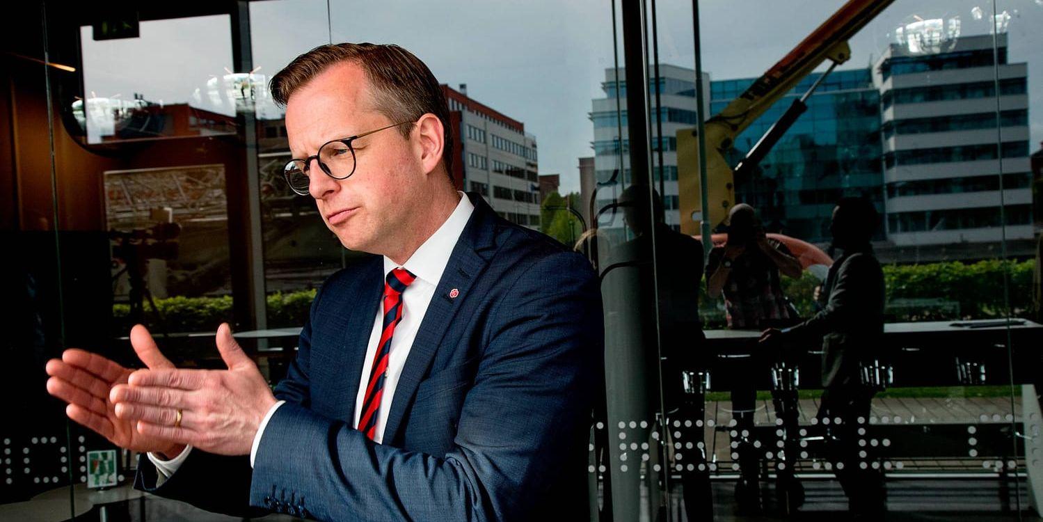 Näringsminister Mikael Damberg (S) riskerar KU-kritik för uttalanden om Vattenfalls försäljning av tyska brunkolstillgångar 2016. Arkivbild.