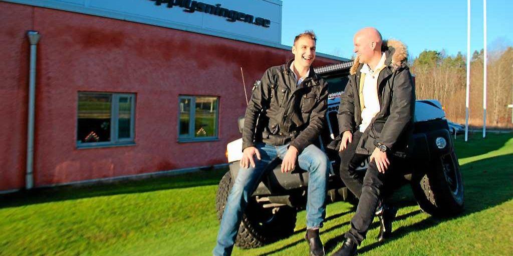 Carl Magnusson Harling och Daniel Liljeblad som driver Bilupplysningen.