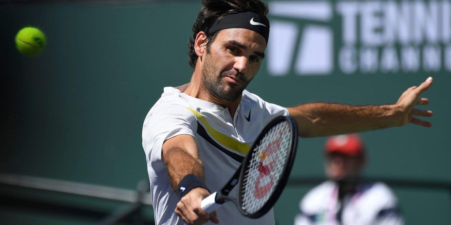 Roger Federer i semifinalen i Indian Wells.