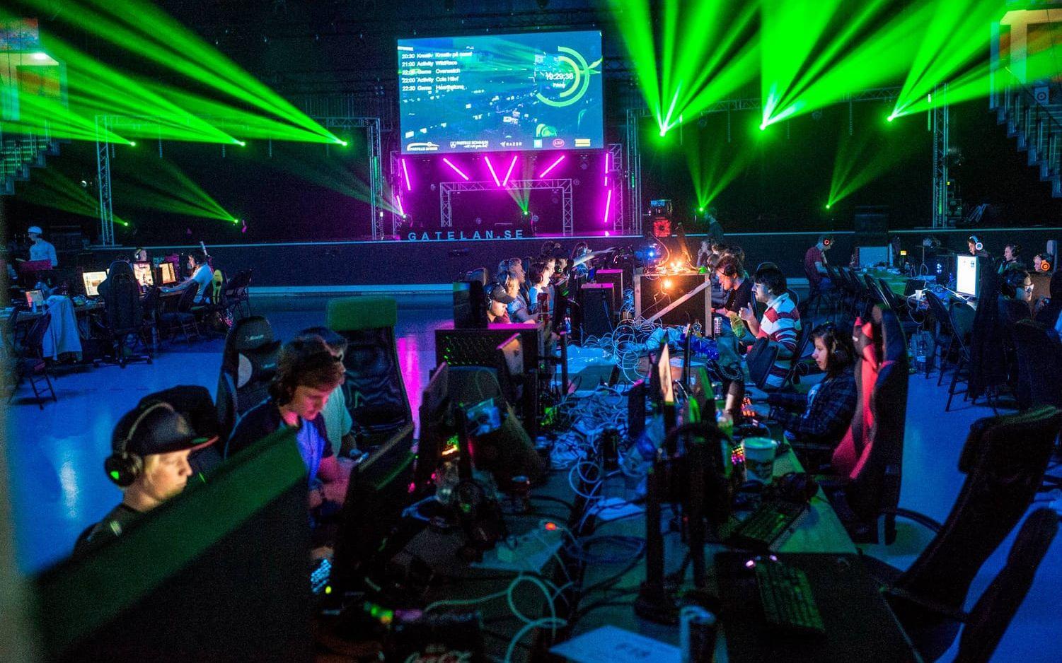 LAN-partyt SummerGate17EXTREME har startat i Partille Arena. Bild: Olof Ohlsson.