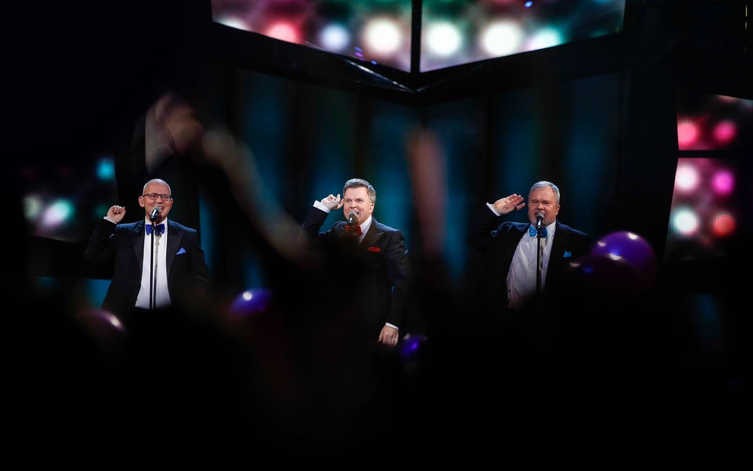 År 2014 gjorde "Herreys" ett framträdande i Melodifestivalens andra chans. Bild: TT
