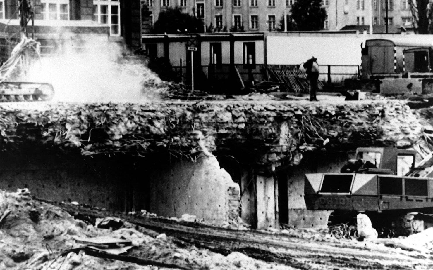 Bunkersystemet revs slutligen 1988. BILD: TT ARKIV