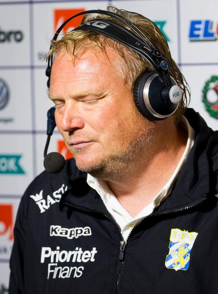 IFK-tränaren har varit tydlig med att han inte villa lämna: "Vi står upp och krigar på", sa han nyligen till GP. Bild: Bildbyrån