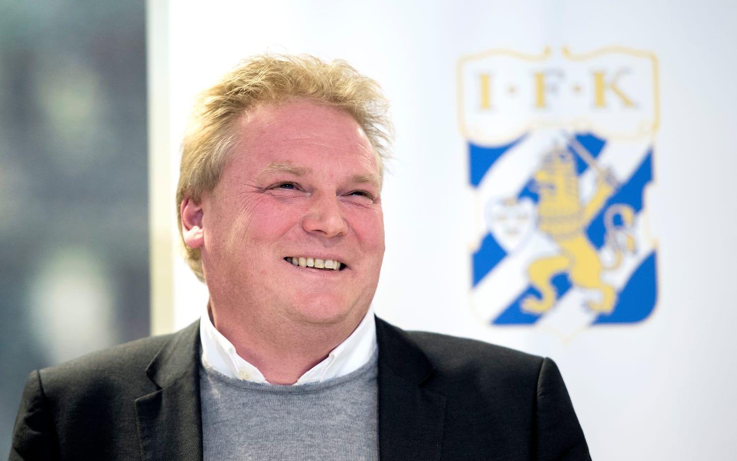Desto mer positivt var det 25 november 2014 när han presenterades som ny IFK-tränare efter att Mikael Stahre fått sparken. Bild: Bildbyrån