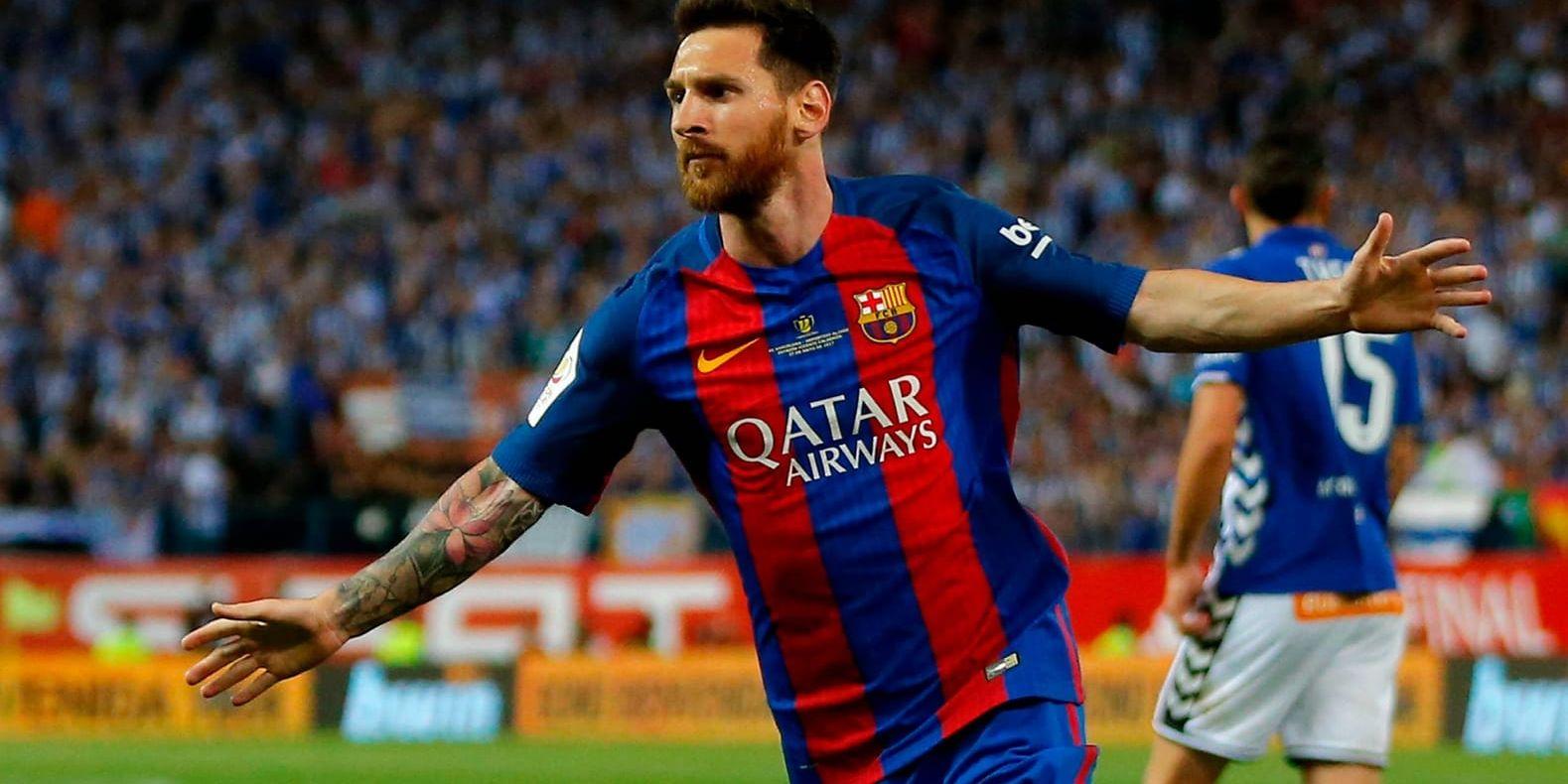 Barcelonas Lionel Messi har kommit överens med klubben om ett nytt treårigt kontrakt. Arkivbild.