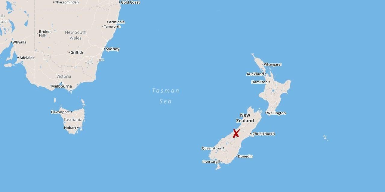 Sydalperna i Nya Zeeland.