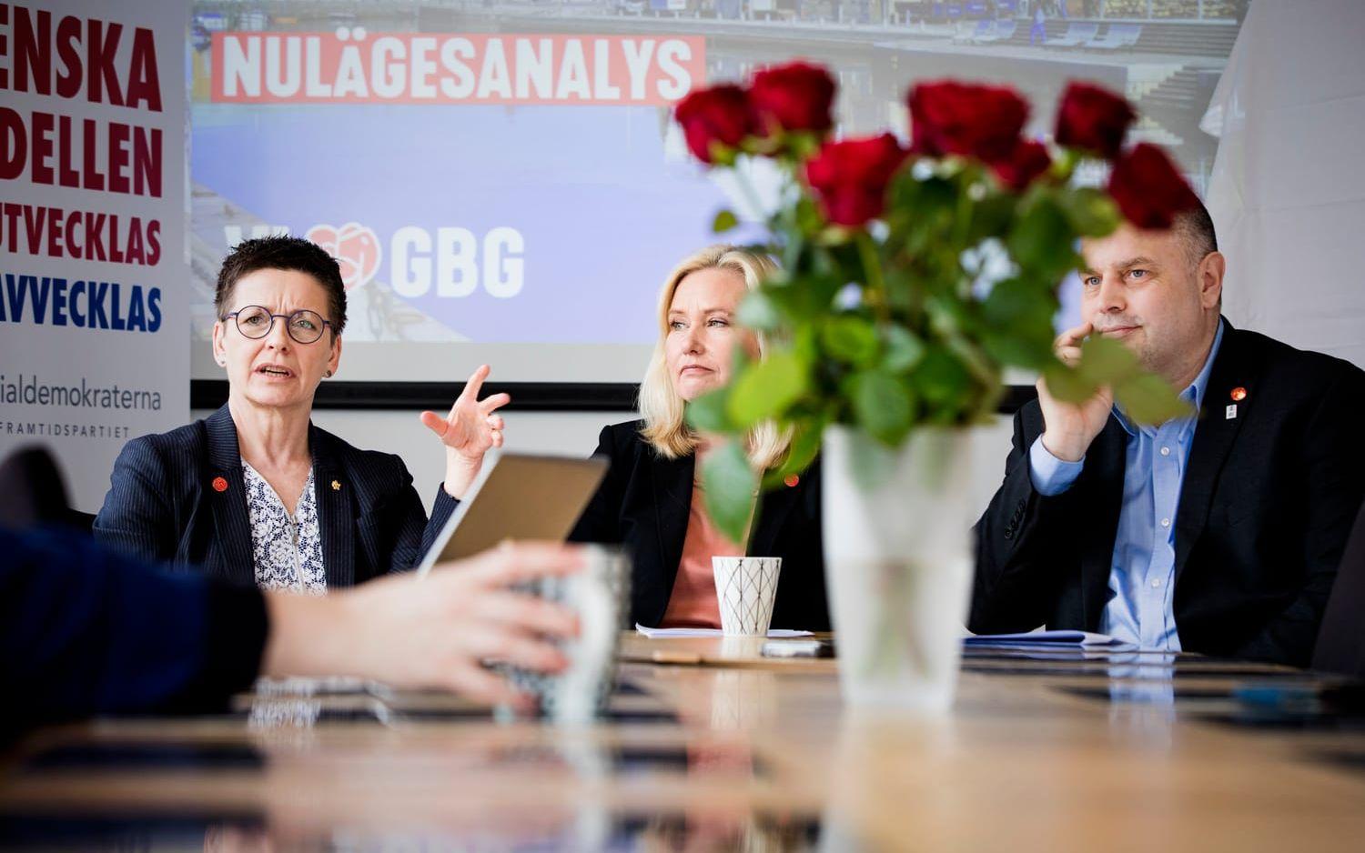 Socialdemokraterna i Göteborg lovar en avsevärt högre byggtakt. Det berättade Ann-Sofie Hermansson, Anna Johansson och Håkan Linnarsson på en presskonferens på måndagen.