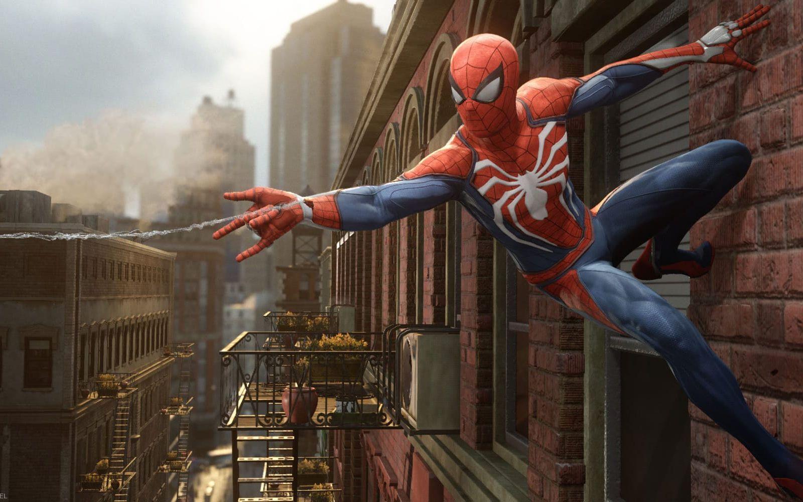 I sommar släpps en ny Spindelmannen-film på bio, och nästa år släpps äventyrsspelet "Spider-Man" till PS4. Bild: Sony