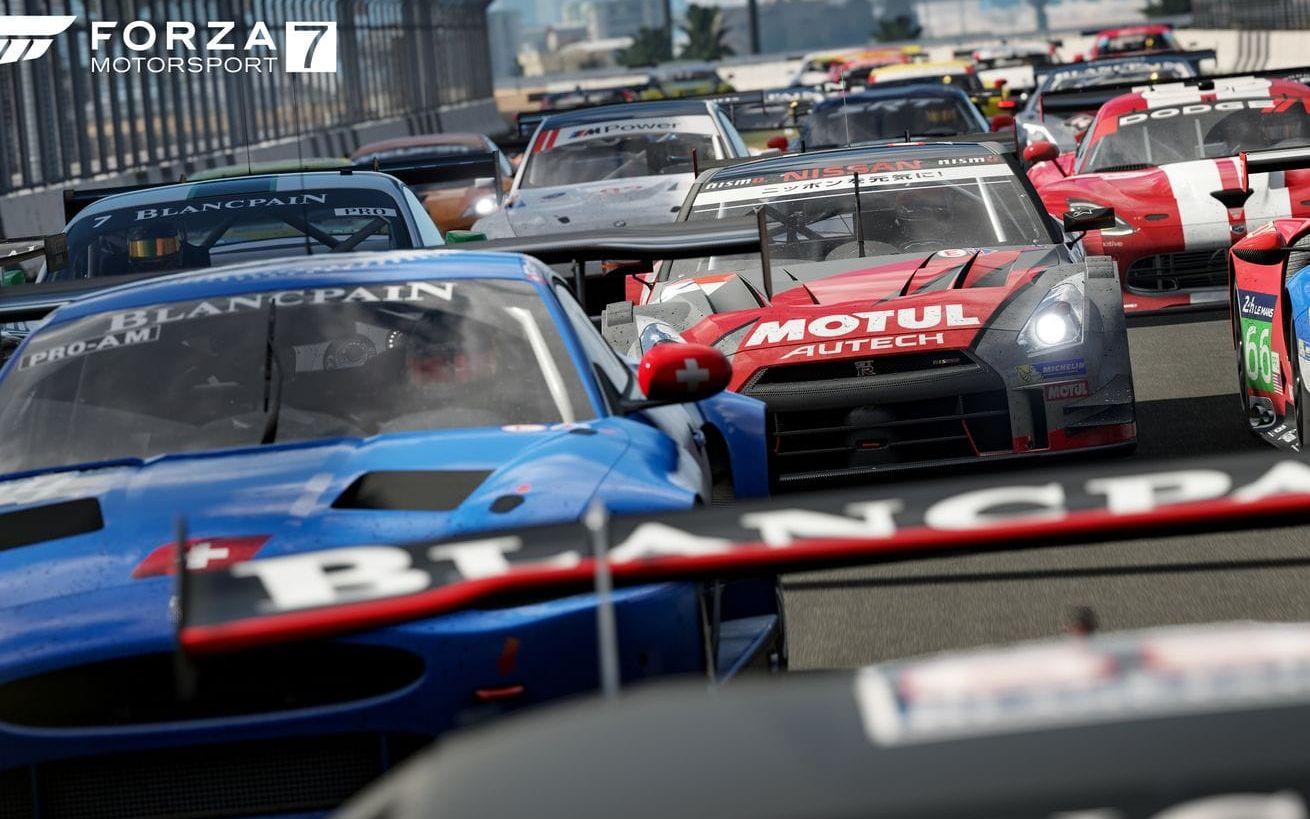 Mer sportbilar blir det i "Forza Motorsports 7" som avslöjades under söndagskvällen. Kommer till Xbox One och PC i oktober. Bild: Microsoft