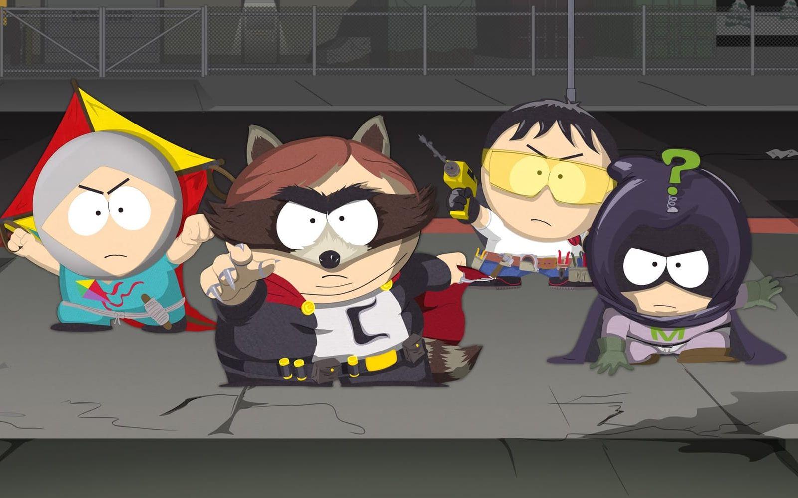 Efter flera uppskjutningar har nu "South Park: Fractured but Whole" till sist fått ett släppdatum. Spelet med det underliga namnet kommer i oktober. Bild: Ubisoft