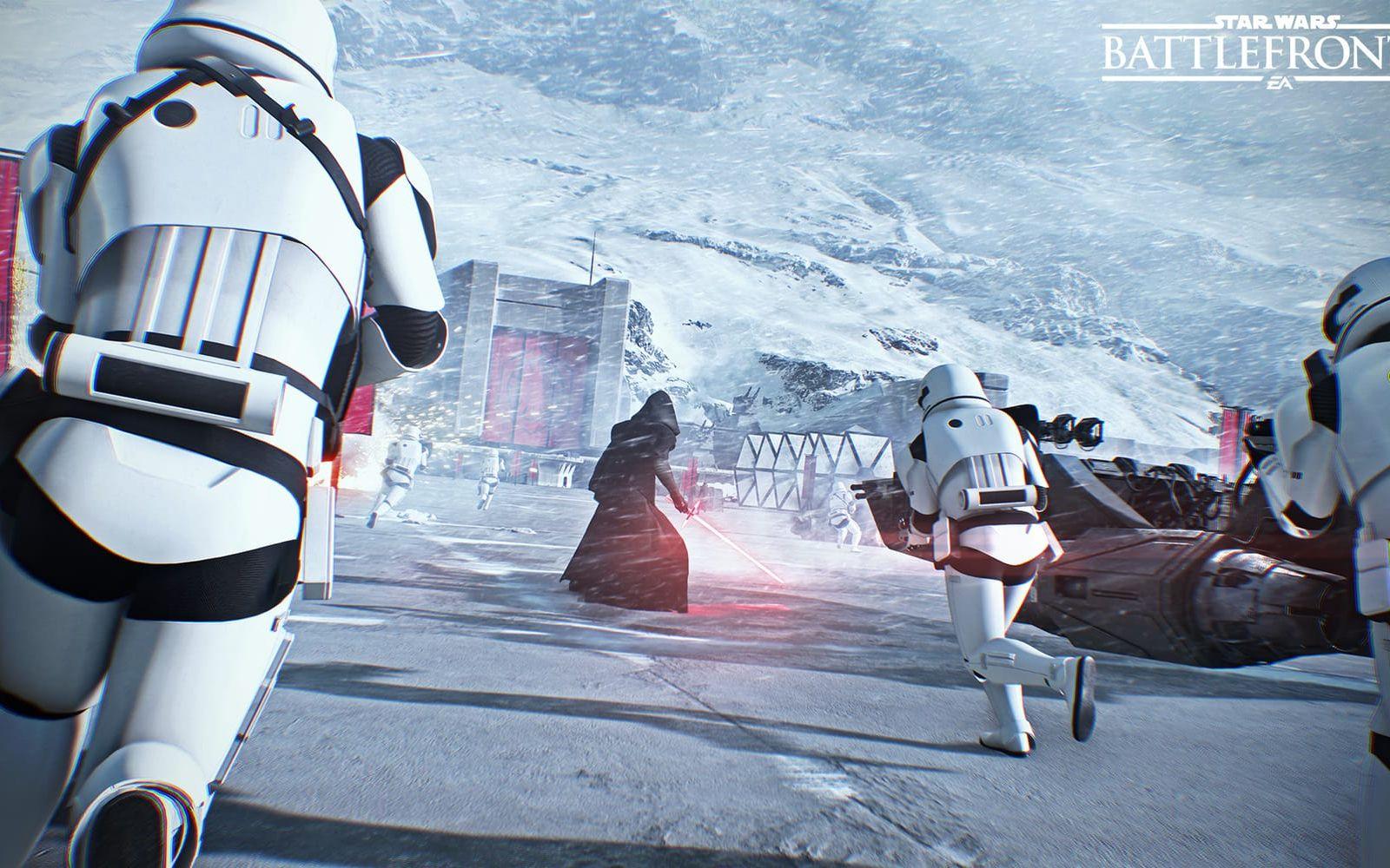 Utvecklarna av actionpackade "Star Wars Battlefront" heter Dice och har sitt kontor i Stockholm. I november släpps uppföljaren till PS4, Xbox One och PC. Bild: EA