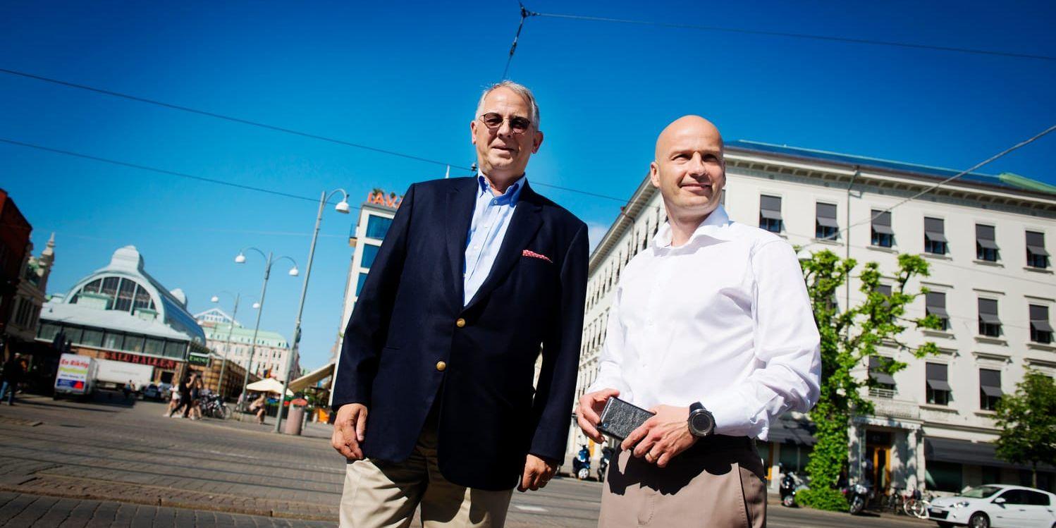 Fingerprint Cards styrelseordförande Jan Wäreby och bolagets vd Christian Fredrikson.