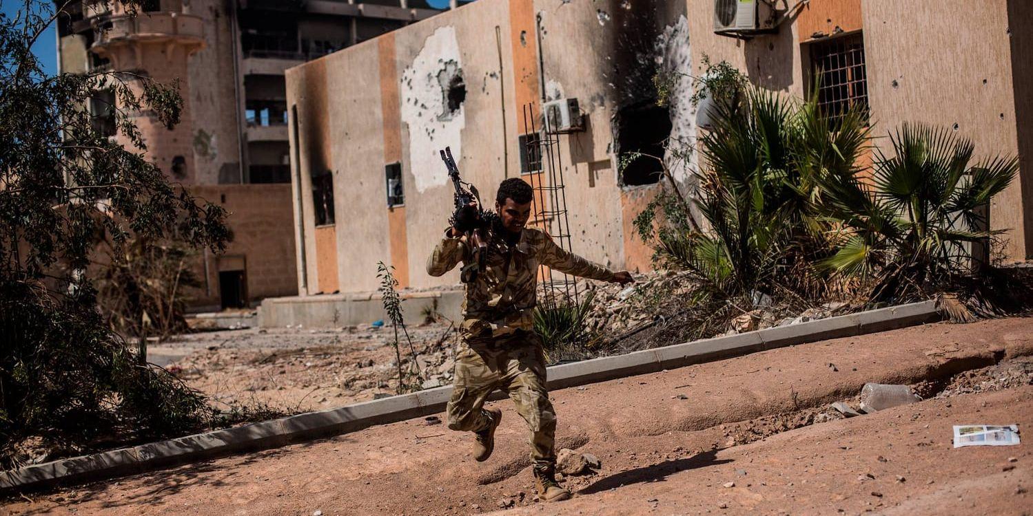 Häftiga strider har pågått i Libyens huvudstad Tripoli. Bilden är från ett annat tillfälle.