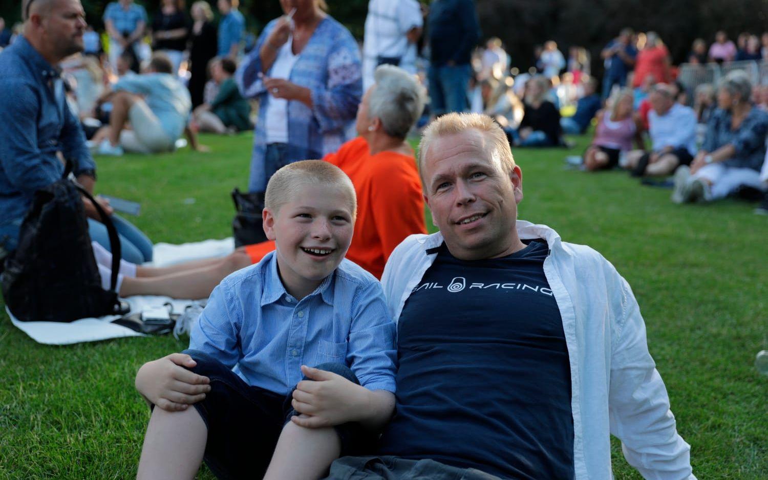 Felix och Fredrik Värnbrink var på plats för att se Per Gessle. Foto: Per Wahlberg.