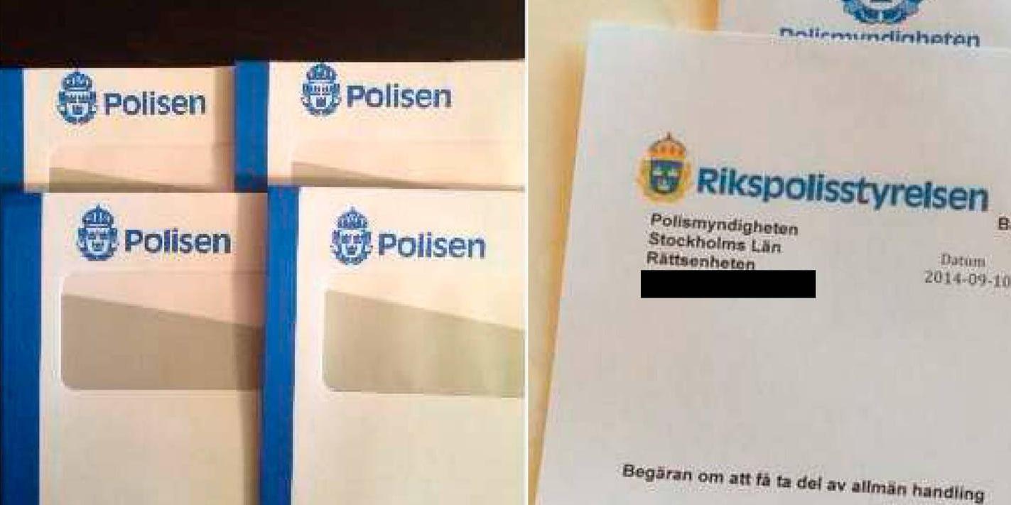 2000 kuvert, med falsk logotyp, beställdes från ett tryckeri i Danmark.