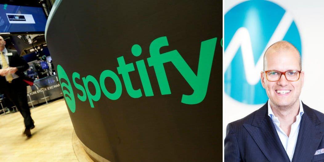 Nordnets sparekonom Joakim Bornold varnar för att Spotify kan få en svängig resa på börsen. 