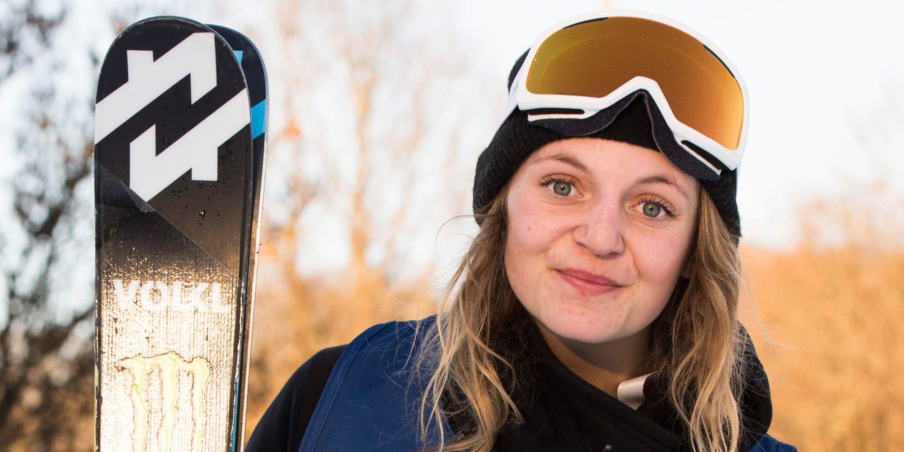 Emma Dahlström är klar för OS-tävlingarna i slopestyle. Arkivbild.