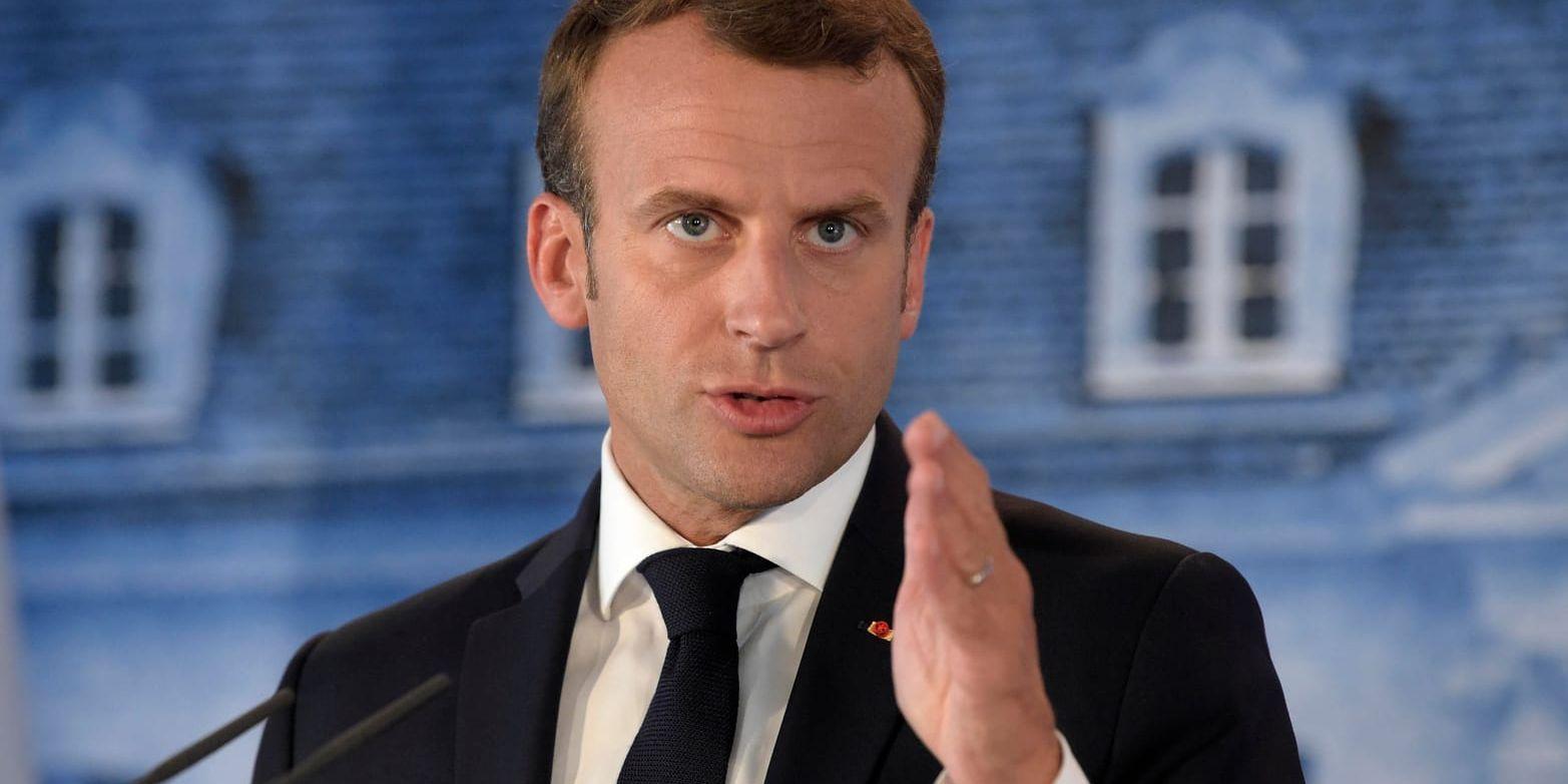 Frankrikes president Emmanuel Macron. Arkivbild.