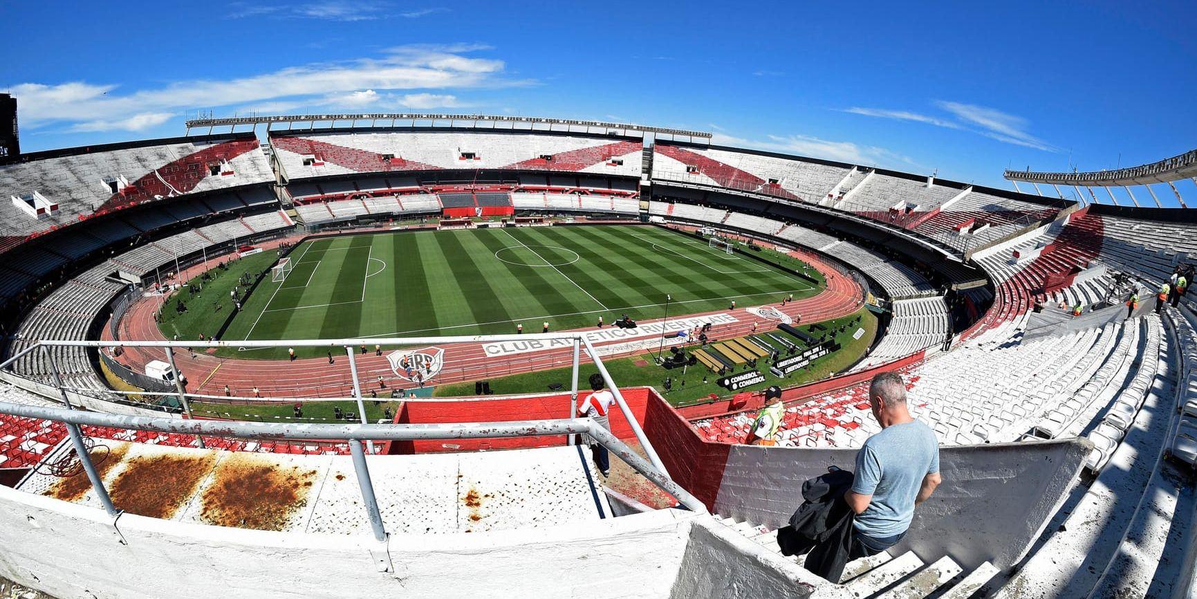 River Plate får inte spela på hemmaplan i Copa Libertadores-finalen. Arkivbild.