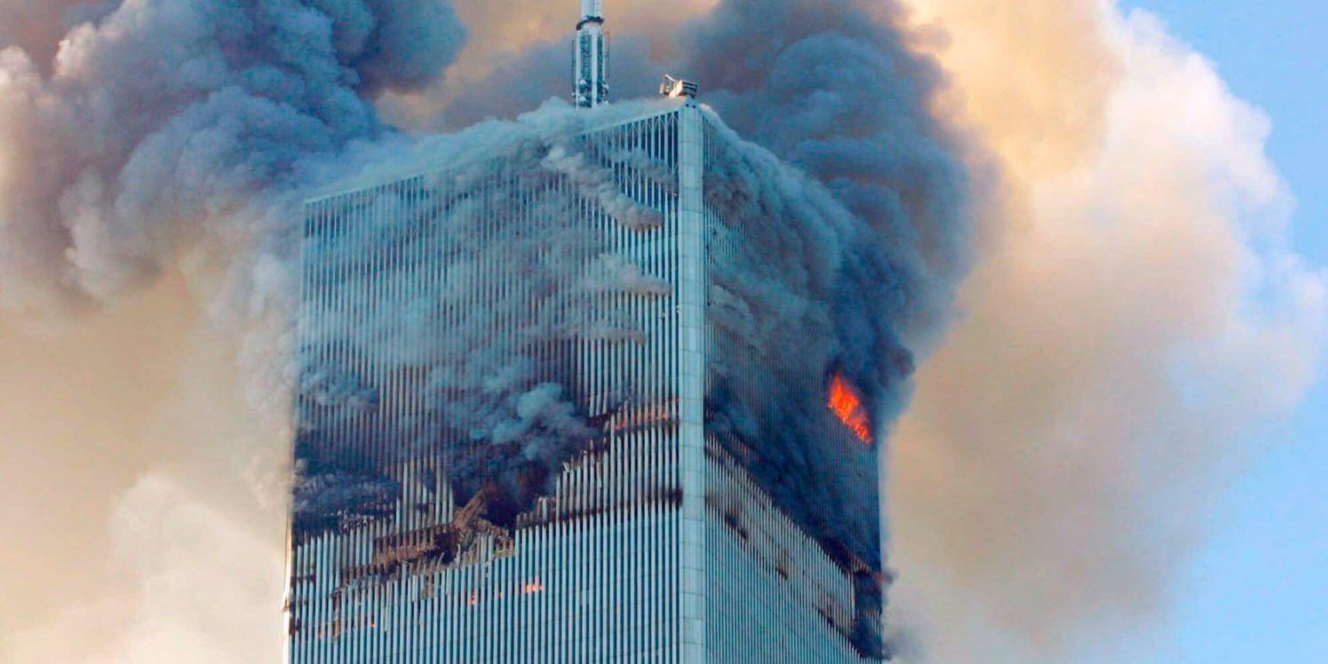 Terrorattackerna mot World Trade Center i New York 2001. Arkivbild.