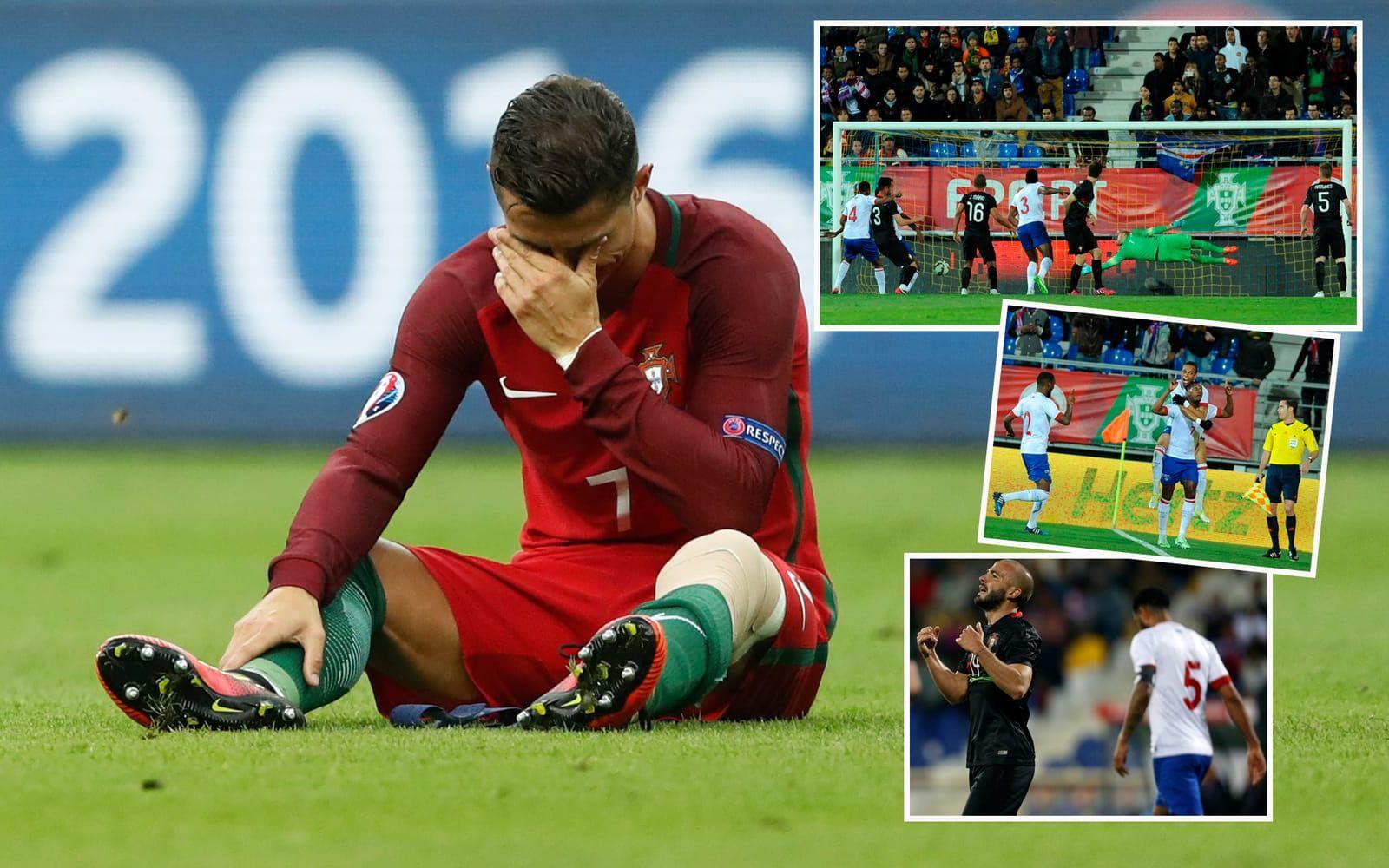 10. Portugals hemmaförlust, 0–2, mot lilla Kap Verde (2015). Portugiserna vilade storstjärnan Cristiano Ronaldo, men laget var ändå fullt av kvalitet och överlägset sin motståndare – på pappret. Foto: Bildbyrån