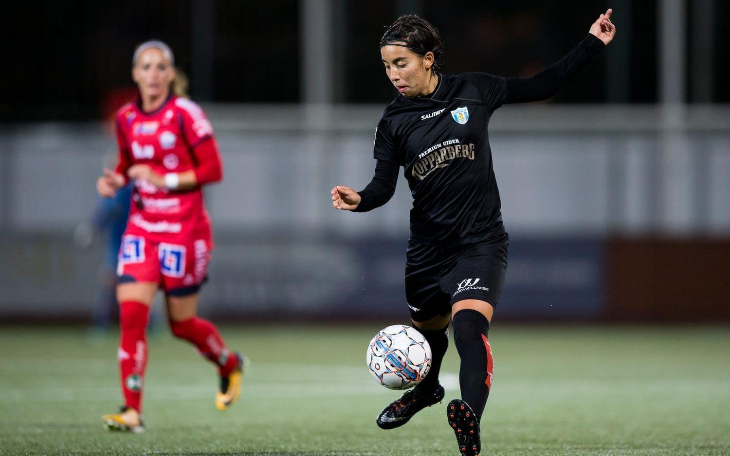 Annahita Zamanian noterades för två mål på sitt inhopp mot Rössö. 
