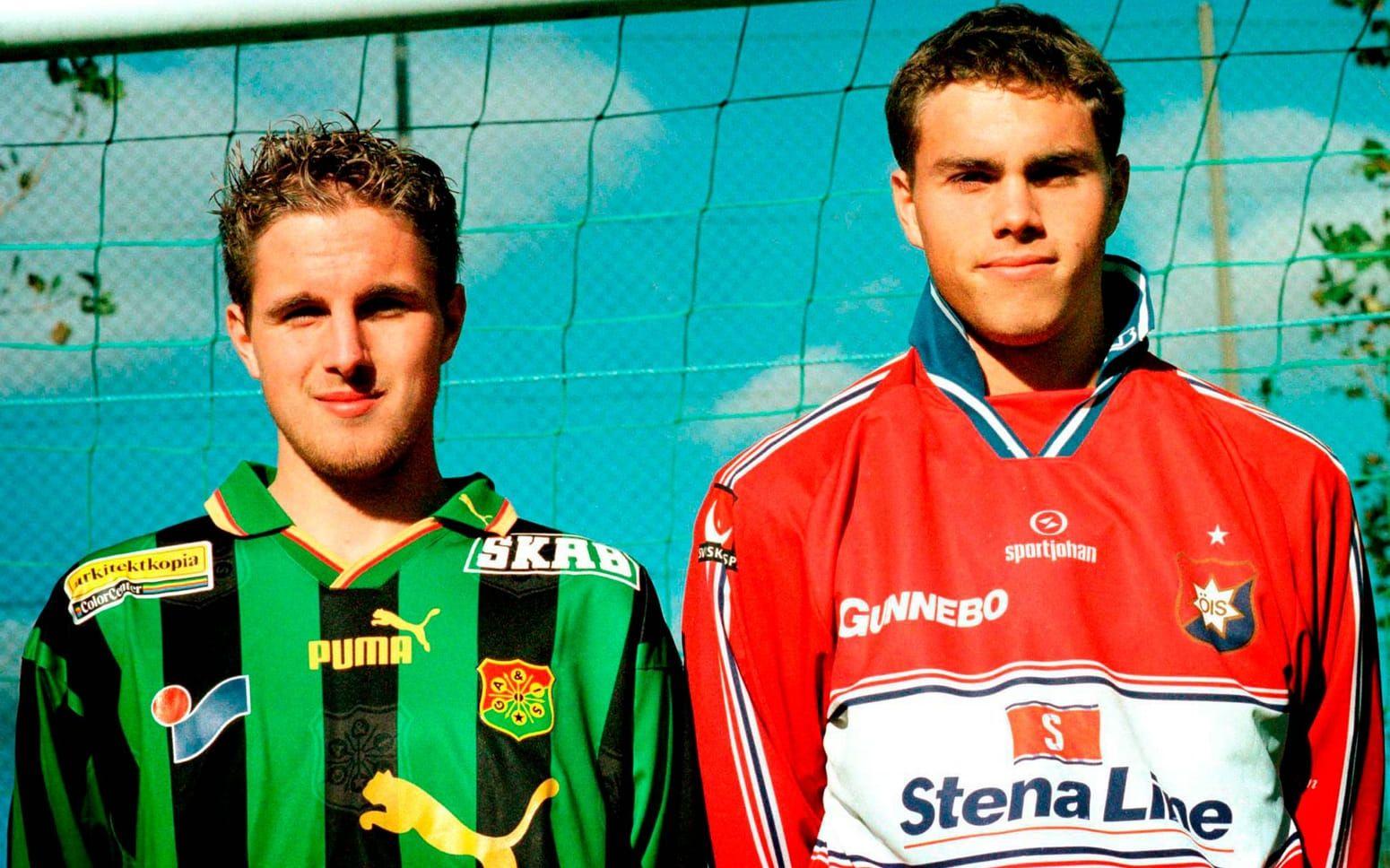 Bröderna Elmander 1999. Patrik i Gais och Johan i Öis. Bild: Bildbyrån