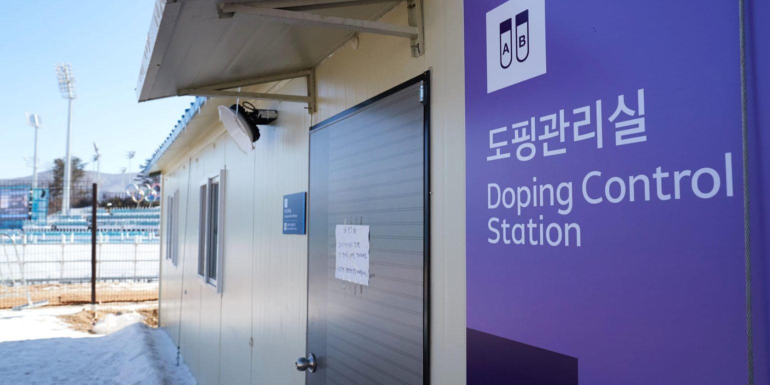 En dopningstestlokal vid OS i Pyeongchang var olåst och någon har filmat därifrån. Arkivbild.