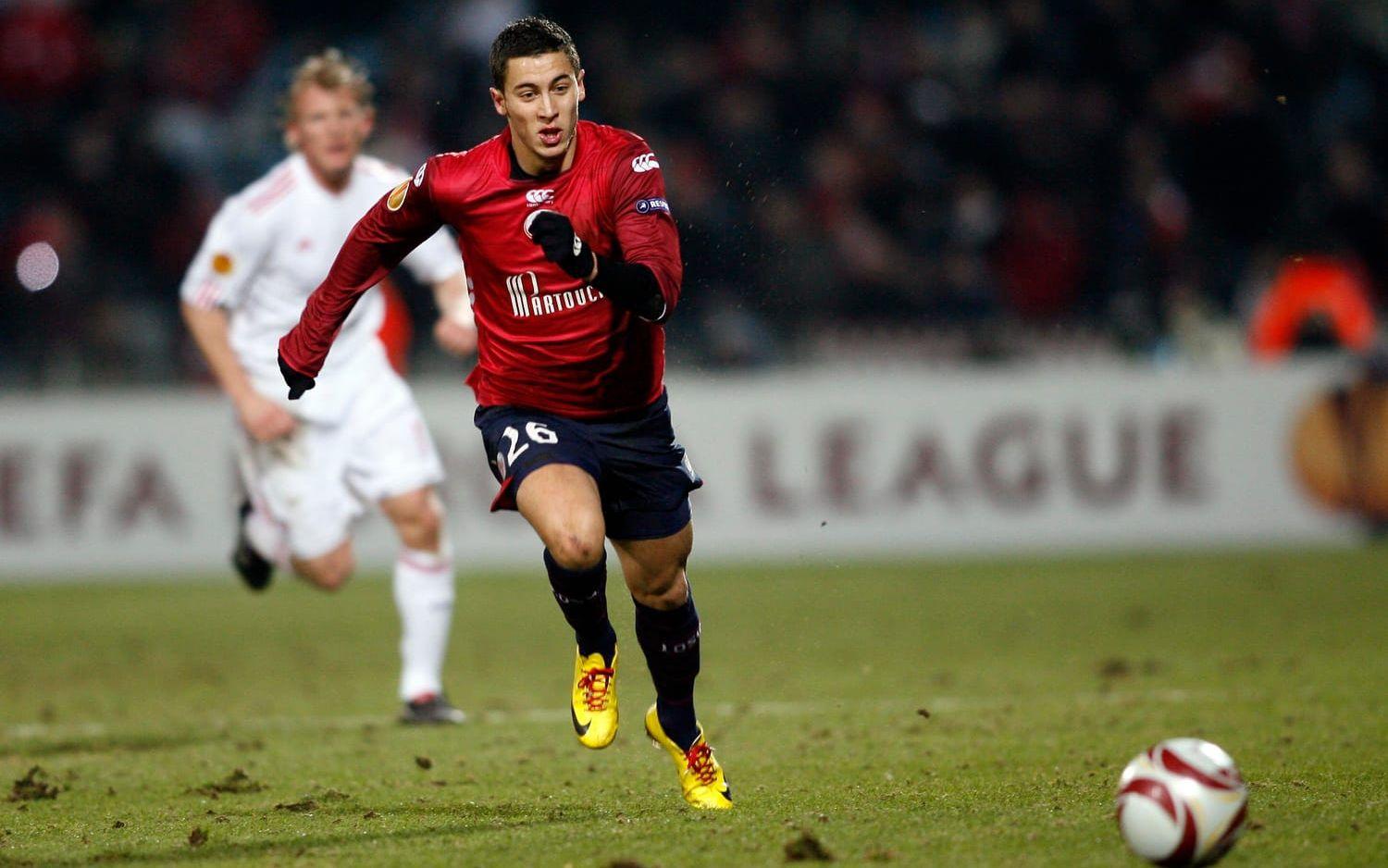 Eden Hazard, i dag stjärna i Chelsea i Premier League, var en nyckelspelare i Lille 2010-2011. Foto: Bildbyrån