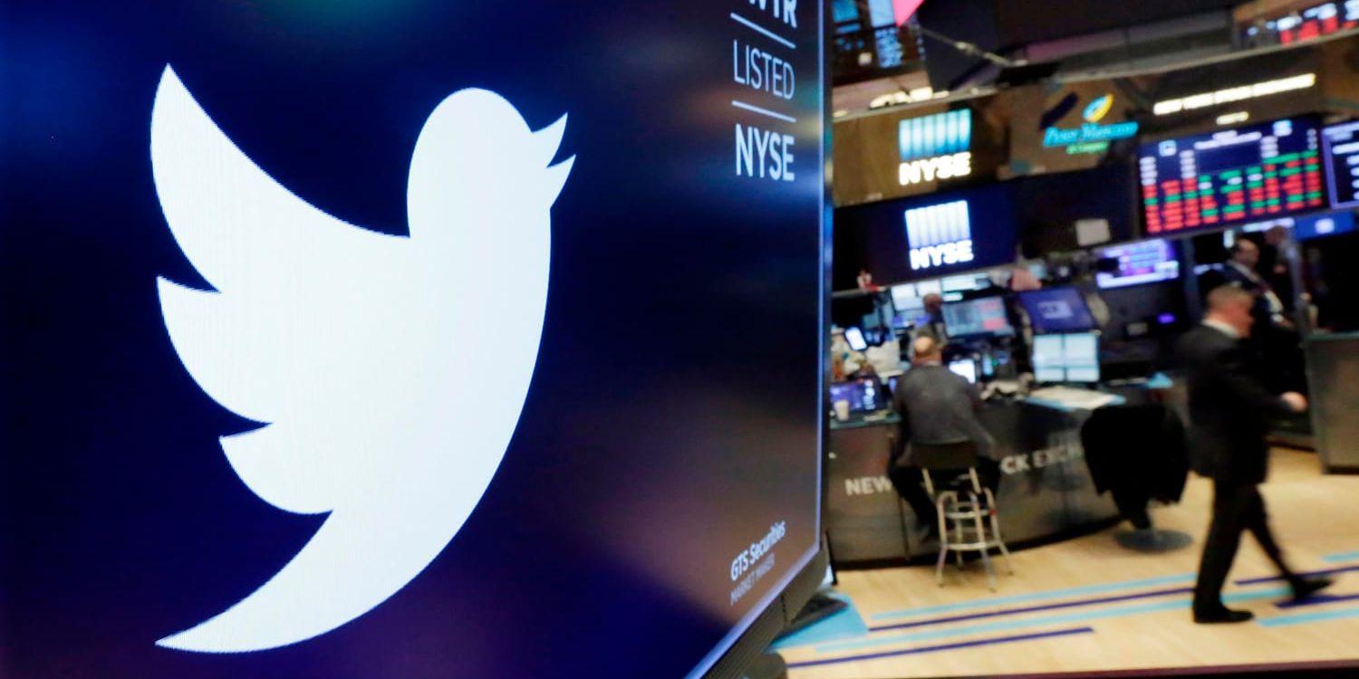 Twitters aktie rasade i New York. Arkivbild.