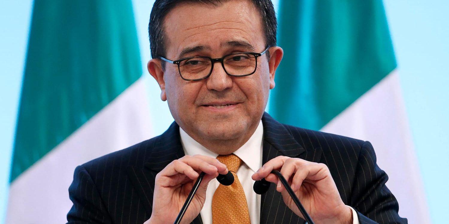 Mexikos ekonomiminister Ildefonso Guajardo. Arkivbild