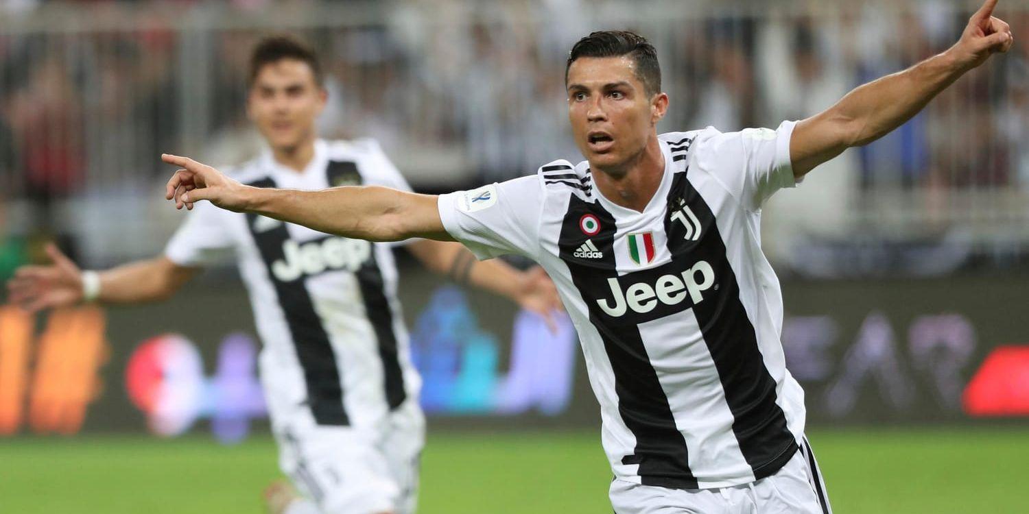 Cristiano Ronaldo avgjorde den italienska supercupfinalen mot Milan.