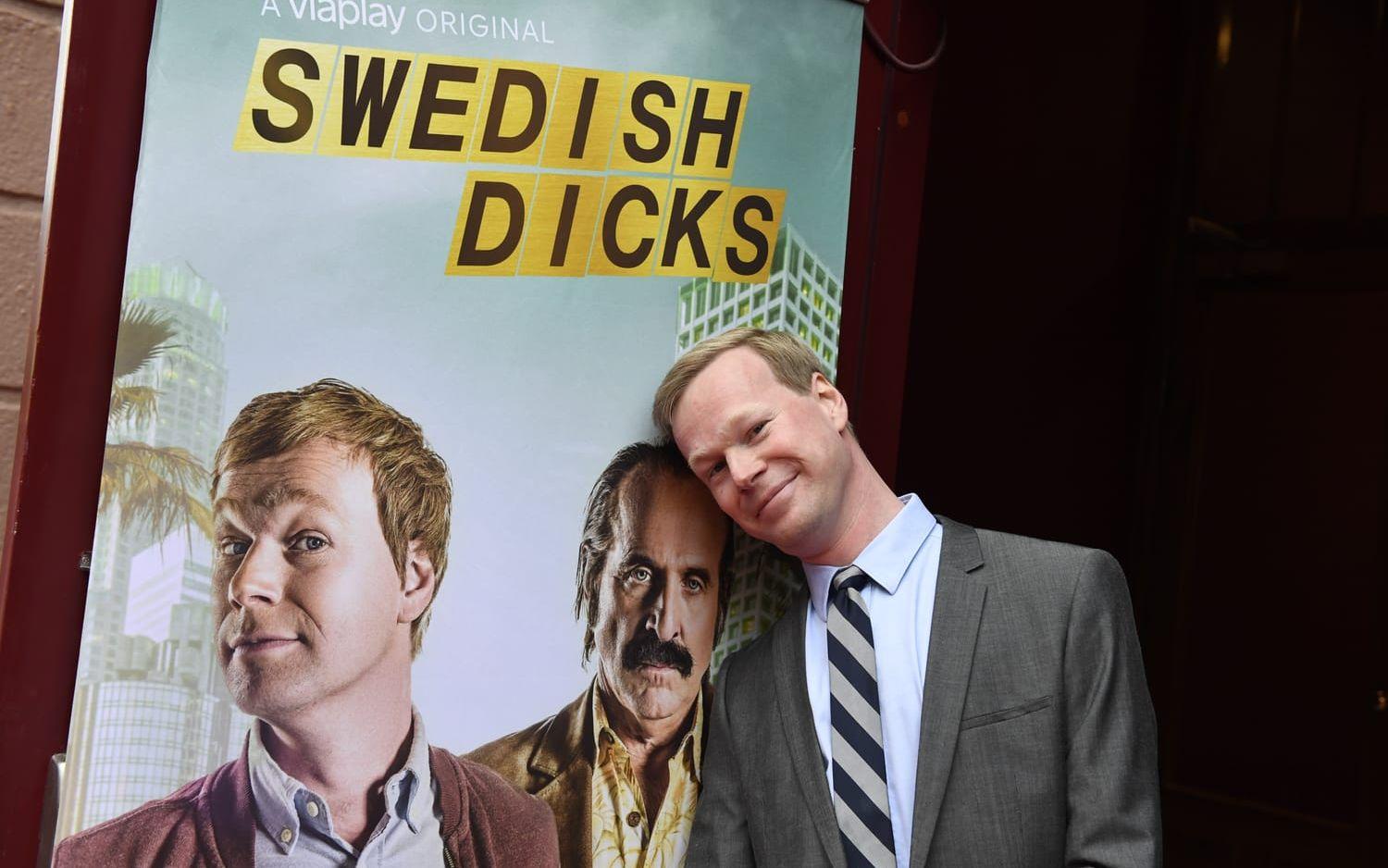 I tv-serien Swedish dicks spelar Johan Glans mot Peter Stormare. Bild: TT.
