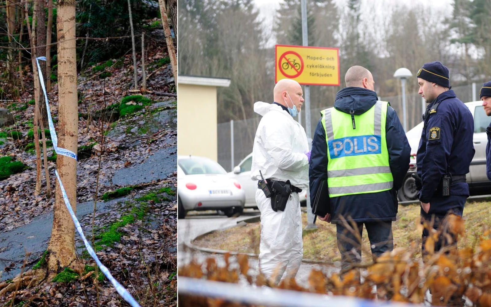 På morgonen, den 5 februari, hittades den 22-årige mannen ihjälhuggen i närheten av Skulltorpsskolan. Bild: Anna Svanberg:
