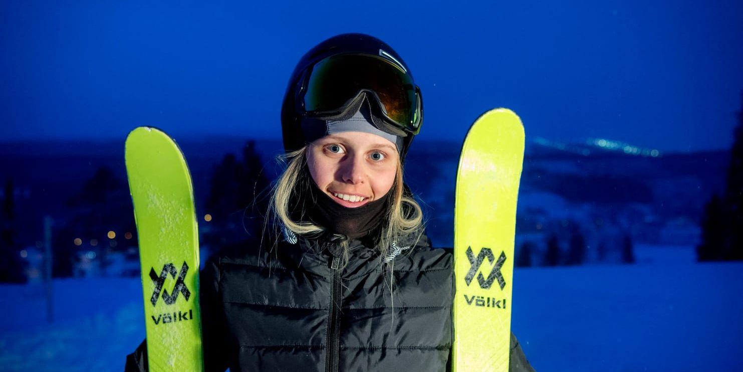 Unga slopestylestjärnan Jennie-Lee Burmansson är ett medaljhopp i OS trots att hennes resultat inte ligger till grund för SOK:s medaljmål. Arkivbild.