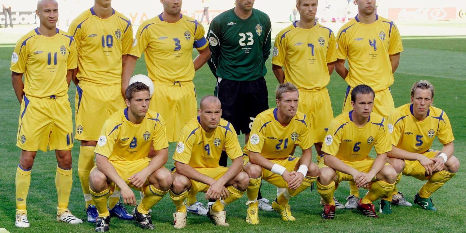 Sverige radar upp inför avspark i VM-premiären mot Trinidad och Tobago 2006. Arkivbild.