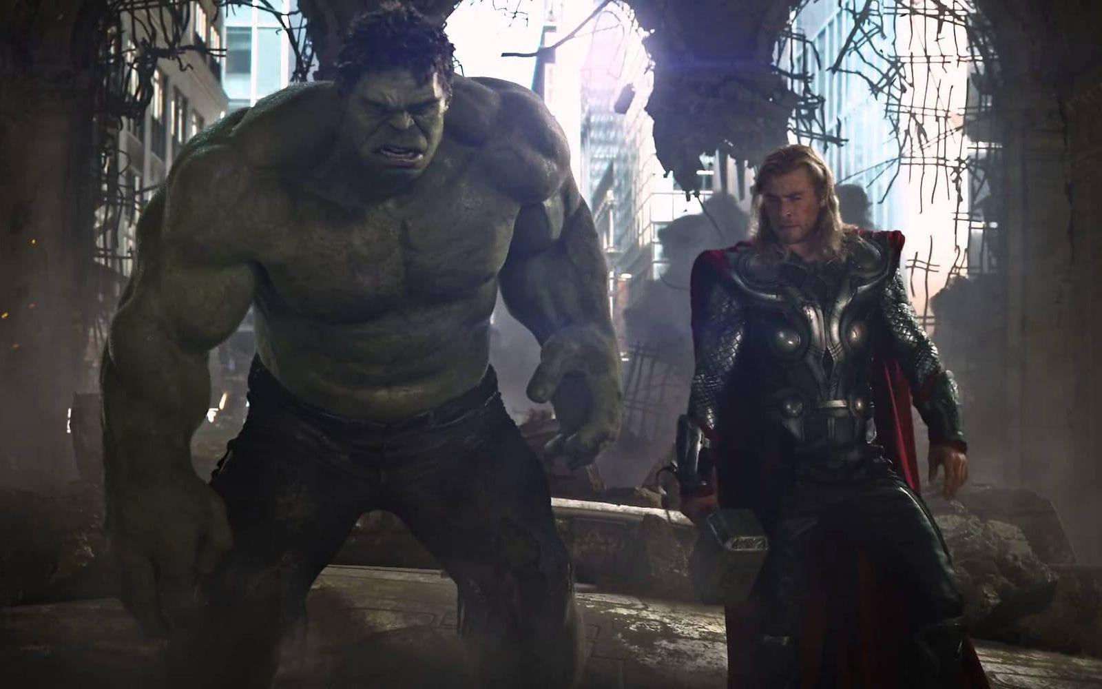 Senast vi såg Thor och Hulken var i "Avengers: Age of Ultron". Foto: Marvel Studios