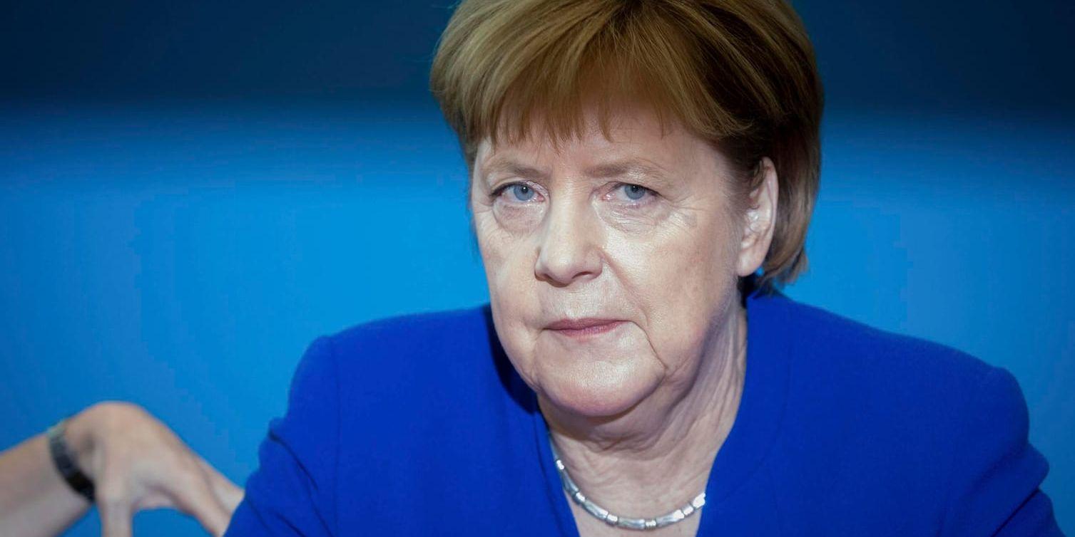 Tysklands förbundskansler Angela Merkel, partiledare för CDU.