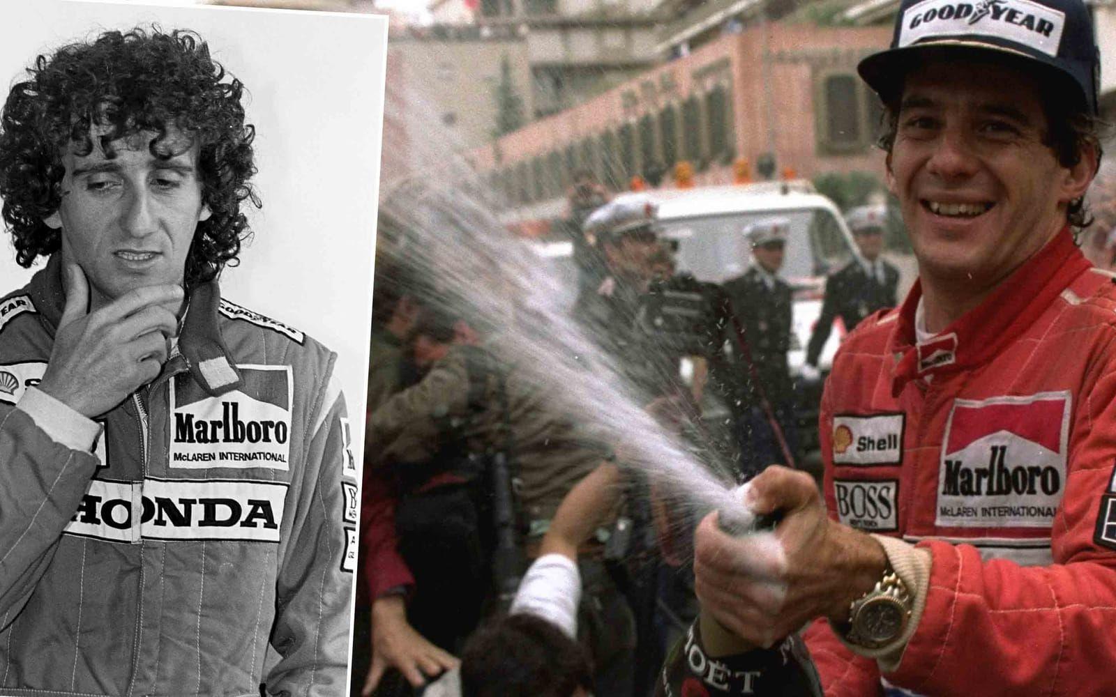 Ingen av dem var nöjd med att vara tvåa, något som blev tydligt på Suzuka-banan 1989. Senna försökte köra om Prost i en tajt kurva, fransmannen tvingades bryta och Senna diskvalificerades. Foto: TT