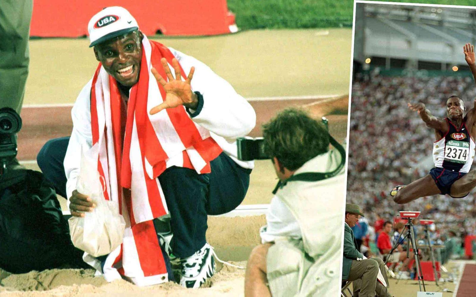 Carl Lewis fortsatte sedan att samla på OS-medaljer och är en av friidrottshistoriens allra största stjärnor. Foto: TT