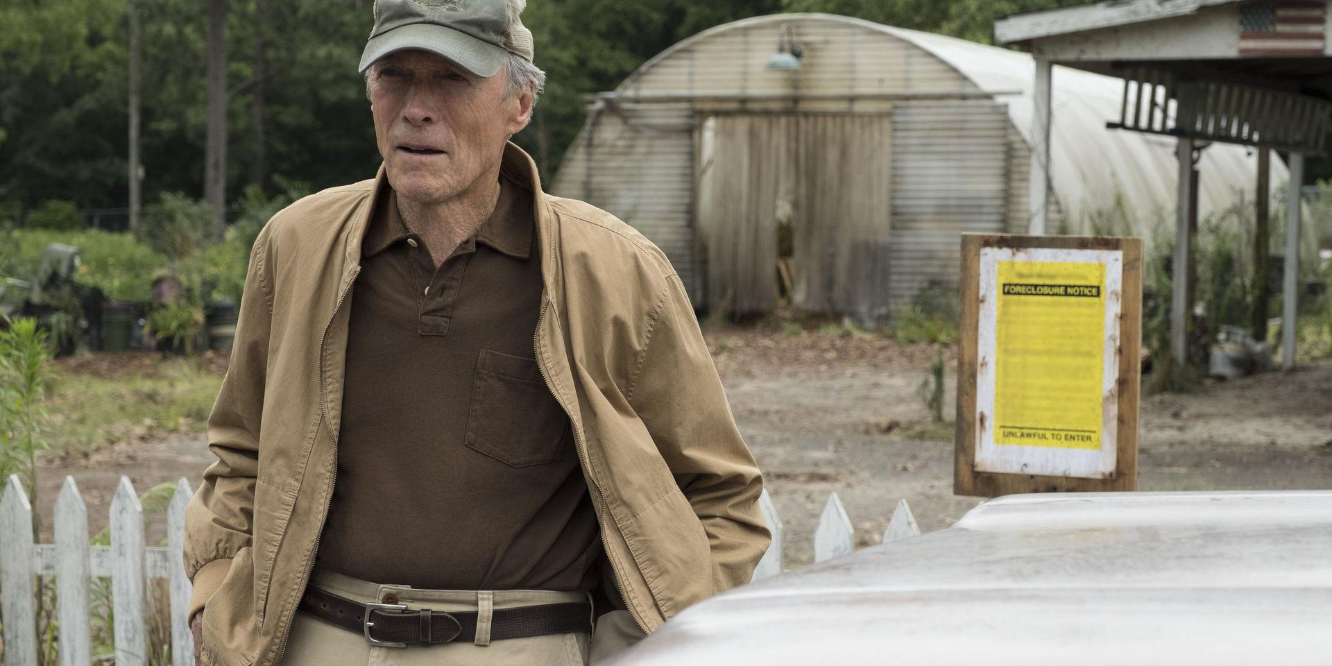 I 'The mule' från 2018 spelar Clint Eastwood sin senaste roll. Han regisserade även filmen, som handlar om en pensionär som blir kurir åt en drogkartell. Pressbild. 